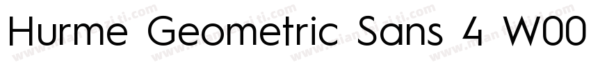 Hurme Geometric Sans 4 W00 SmBd字体转换